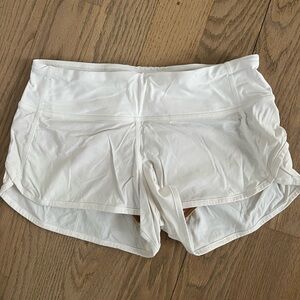 lululemon athletica Women's White Athletic Shorts size 4